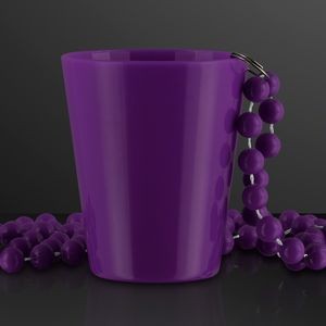 Purple Shot Glass Bead Necklace (NON-Light Up)