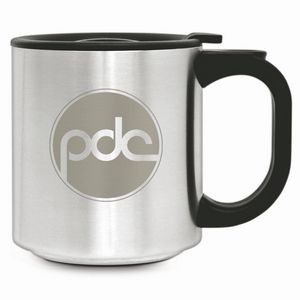 12 Oz. Stainless Steel City Coffee Mug - Laser Etched