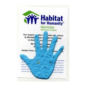 Seed Paper Hand gift Set w/Embedded Forget Me Not Seed
