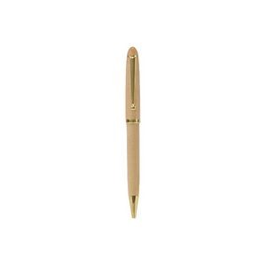 5.375" - Wood Pen with Gold Trim