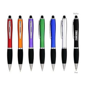 Colorful Click Pen With Stylus