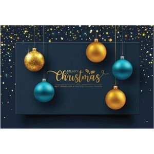 Glistening Bulbs Card To Calendar