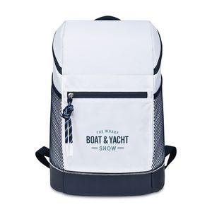 Harborside Backpack Cooler - White