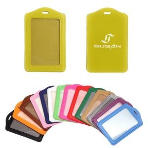 Vetical PU Leather Card Holder