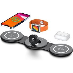 3 in 1 Round 15 W Collapsible Wireless Charger