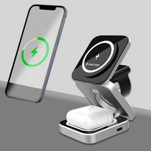 3 In 1 Adjustable Magnetic Wireless Charger Stand