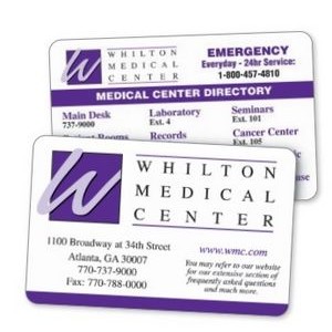 Custom-Printed Double Sided 2-Color Wallet Card