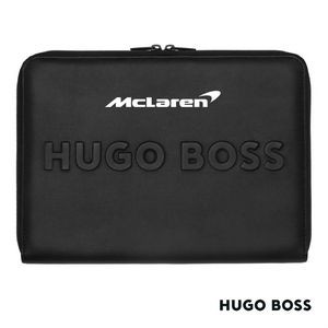 Hugo Boss® Label A4 Conference Zip Folder - Black