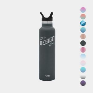 24 oz Simple Modern® Stainless Steel Insulated Ascent Water Bottle w/ Straw Lid