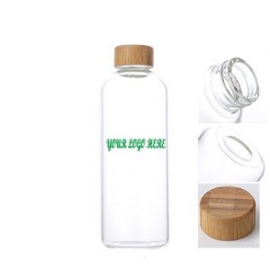 22oz Outdoor Portable Water Bottle W Bamboo Lid