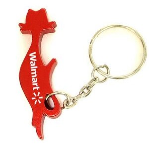 Cat Aluminum Bottle Opener with Key Chain (6 Week Production)