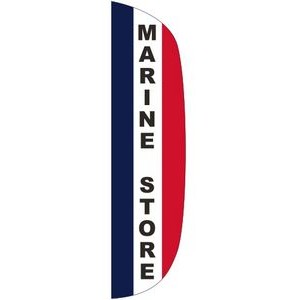 "MARINE STORE" 3' x 15' Message Flutter Flag