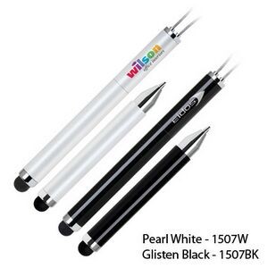 Magnetic Ballpoint And Stylus-pearl White(Screened)