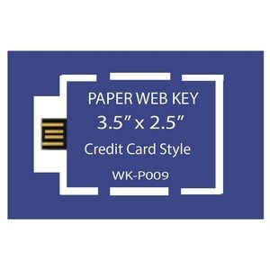 Paper Web Key 3.5" x 2" Business Card