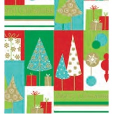 Merry Christmas Trees Gift Wrap (833')