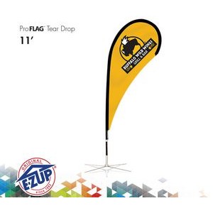 ProFlag™ 11' Tear Drop Flag w/ Ground Stake, Pole, & Storage Bag