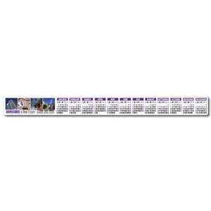 Year-at-a-Glance Full Color Plastic Strip Calendar