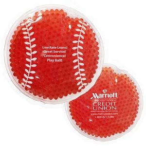 Red Baseball Hot/Cold Pack w/Gel Beads