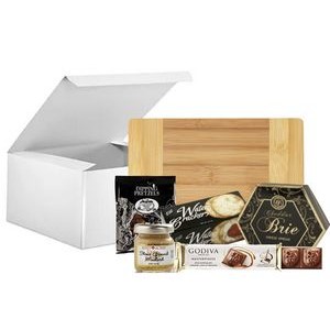 Bamboo Board with Cheese, Crackers and more