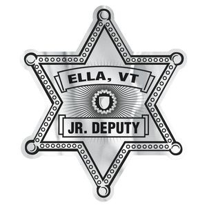 Badge Sticker on Roll | Sheriff | 2 9/16" x 3 1/16" | Foil Papers