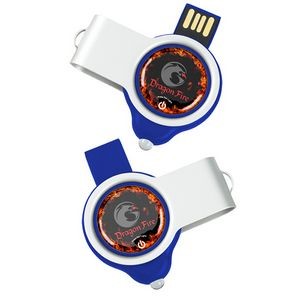 Swivel USB Drive with LED Light and Full Color Printing (64GB)