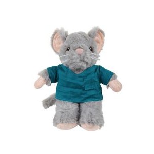 soft plush Mouse with Medical Scrub