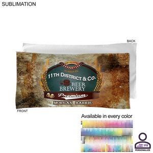 Personalized Absorbent Microfiber Dri-Lite Terry Beach, Travel Towel, 22x44, Sublimated Edge to Edge