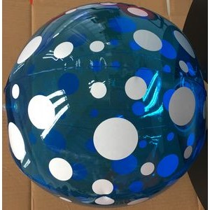 16" Inflatable Transparent w/White Dots Beach Ball
