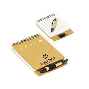 Spiral Jotter with Sticky Notes & Pen