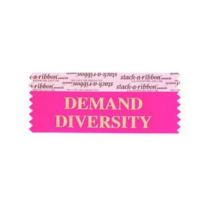 Demand Diversity Stk A Rbn Neon Cerise Rbn Gold Imprint