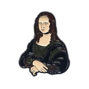 Mona Lisa Souvenir Badge Lapel Pin