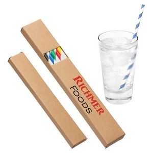 7-3/4 Disposable Stripe Paper Straw