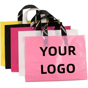 Loop Handle Plastic Bag(12"x15 3/4"x4")