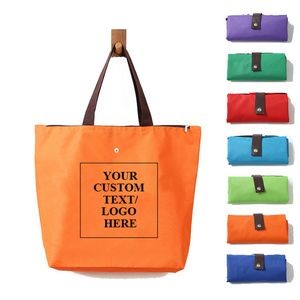 Folding Heavy Duty Oxford Groceries Bag Reusable Shopping Bags Large Foldable Tote Bag (Model A)