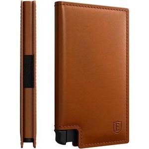 Slim Leather Wallet - RFID Blocking - Quick Card Access