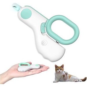 Cat Nail Clipper for Small Animals, Dog Nail Trimmers with LED Light, Best Cat Claw Care Kit