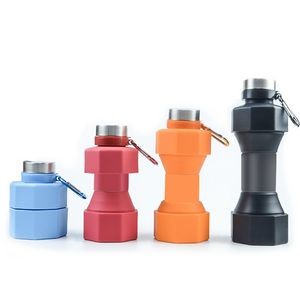 Silicone Dumbbell Water Bottle