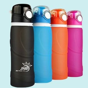 Silicone Foldable Water Bottle - 22 oz