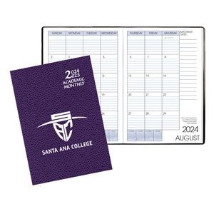 Academic Monthly Planner w/ Cobblestone Cover