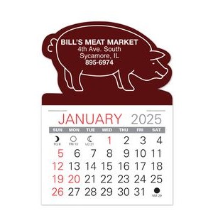 Pig Shape Value Stick Adhesive Calendar