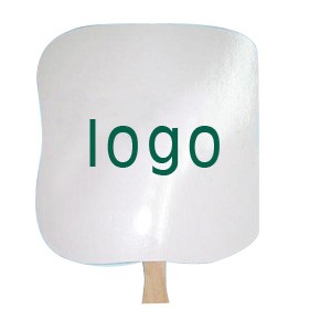 White Square Paper Hand Fan