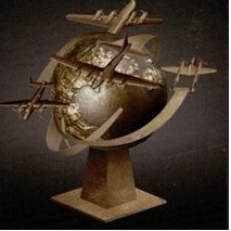 Custom Classic Bronze WWII Airplane Figurine
