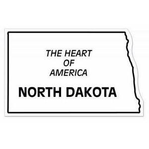 North Dakota State Shape Magnet - Full Color
