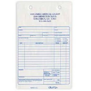 Service Invoice Register 2 Part Forms (5 3/8"x 8½")