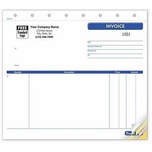 Small Un-Lined Invoice Form (2 Part)