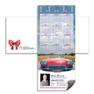 Magnetic Calendar with Envelope - Old Corvette