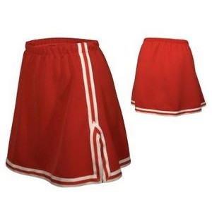Women's 10 Oz. Stretch Double Knit Solid Color A-Line Skirt w/Bottom Trim & One Side V-Notch