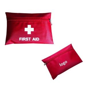 Fabric First Aid Bag/Pouch with Zipper