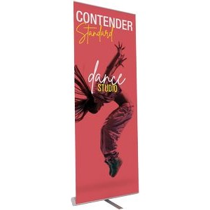 Contender Standard Silver Retractable Banner Stand