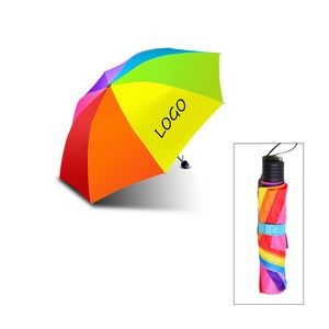 38 Inch Diameter Rainbow Folding Umbrella